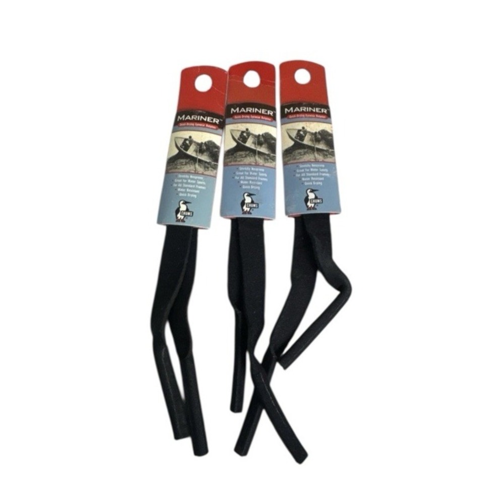 Chums Mariner Eyewear Retainers Neoprene Pack of‎ 3 Black 0809 New USA